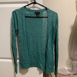 Green cardigan